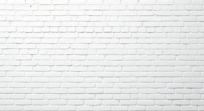 Fototapeta Photo of white brick wall texture background with old pattern