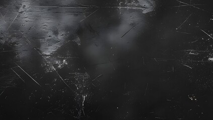 Dark Grunge Film Overlay with Dust Particles and Scratch Marks