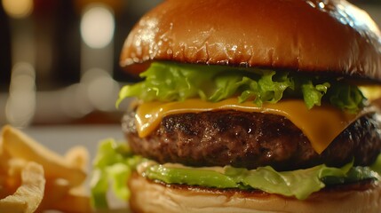 A wholesome black bean burger layered with creamy avocado, fresh lettuce, and a soft whole wheat bun for a healthy bite.