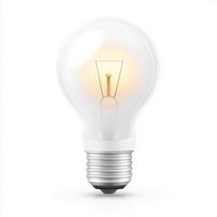 A light bulb emits a warm glow, showcasing its capability to brighten any space efficiently