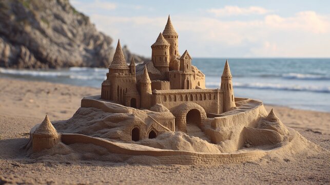 Sand Castle Cut Out for Creative Designs and Projects