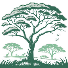 vector illustration of a tree
