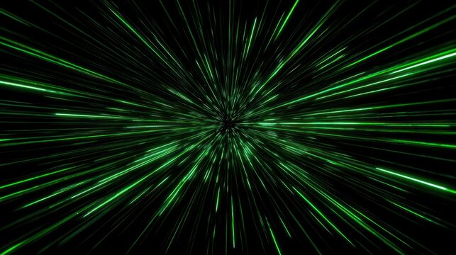 Hyperspace Green Light Speed Tunnel
