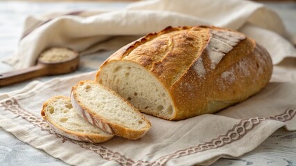 bread on a wooden board