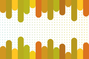 Abstract autumnal dripping lines on dotted background