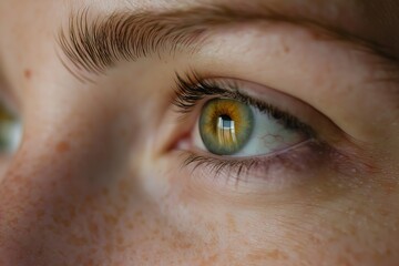 Obraz premium Refreshed look of a patient after successful blepharoplasty procedure