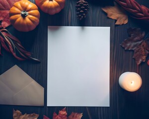 halloween card with pumpkins