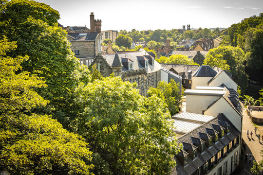 old georgian houses in stockbridge, edinburgh, scotland, uk 