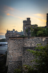 Fototapeta premium calton hill at sunset, edinburgh, scotland, viewpoint, uk