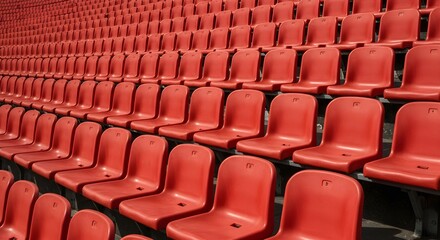 red seats in a stadium