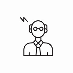 icon vector  university professor 