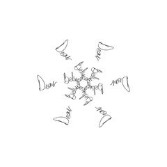 Words Symmetrically Swirled. Dear Beloved.