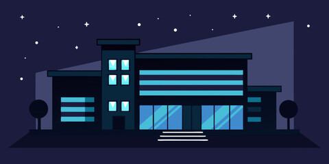 high tech business center led strip accents