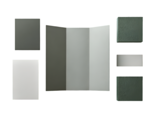 Folding screen room divider isolated on transparent background provides privacy