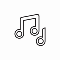 icon vector  music notes 