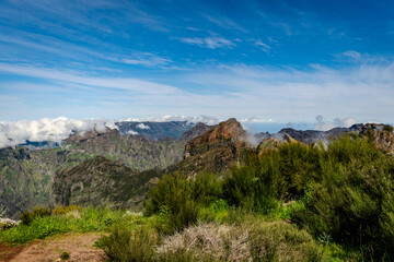 Epic View of Pico do Arieiro Peaks Above the Clouds, Madeira