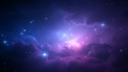 Naklejka premium A stunning view of a cosmic nebula in space
