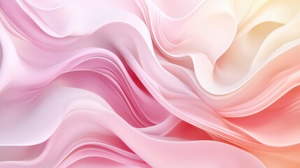 Obraz premium Fluid Art Abstract: An artistic rendering of flowing, dynamic shapes in delicate pastel hues, evoking a sense of movement, elegance, and tranquility. 