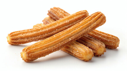 Mexican Churros on White Background Minimalist
