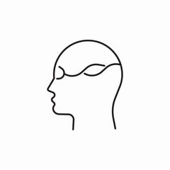 icon vector eye brain connection