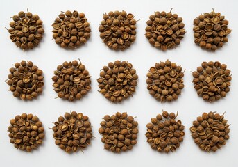 Obraz premium Szechuan peppercorns isolated on white background