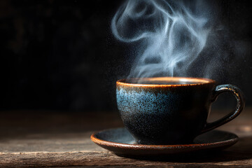 Fototapeta premium tazzina di caffè fumante