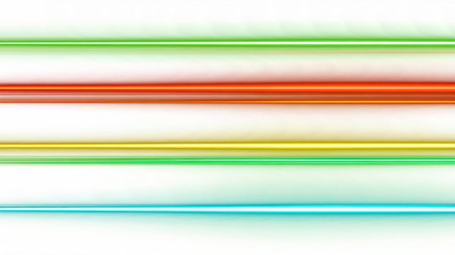 Set of glowing neon light lines isolated on black background. Line neon futuristic sign red, green, yellow, blue. Colorful electric style lines. laser beams. glowing light effect. Design element