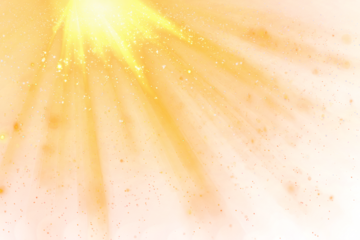 Sun light isolated on transparent background. Glowing light effect PNG. Shining sun. golden light with glare. Light flare overlay. Shine glow sunlight. Bright sun for summer decoration design elements