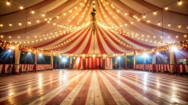 Grand circus tent interior