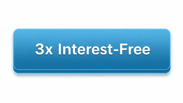 Blue button 3 x interest free