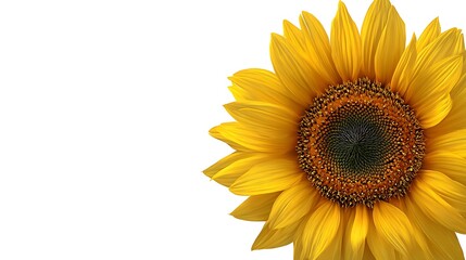 Obraz premium sunflower isolated on white background
