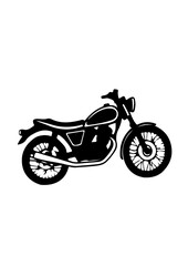 Obraz premium Motorcycle Silhouette Illustration