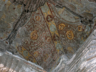 Located in Istanbul, Turkey, Kalenderhane Mosque was built as a church by the Romans. It was converted into a mosque in the 18th century. It contains frescoes.