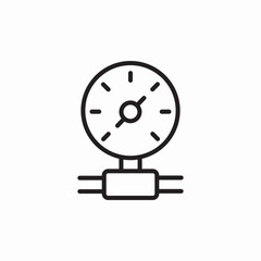 icon vector  meter water pipe