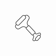 massage roller tool icon sign vector
