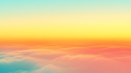Obraz premium Dreamy cloudscape background with pastel gradient