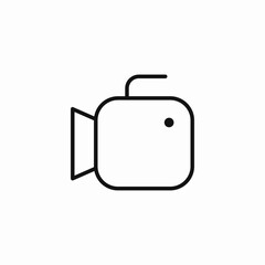 video camera movie icon sign vector