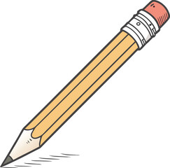 vector illustration of a pencil