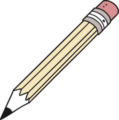 vector illustration of a pencil