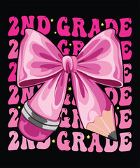 This 2nd grade first day of school design is a great present for youth, kids, boys or girls ready to crush or teacher appreciation week, back to school