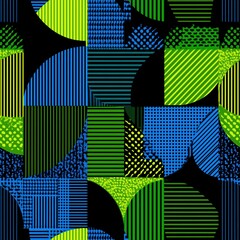 Seamless Contemporary African Ankara Pattern Print (tileable) - Image 6 of 8 - 8192 x 8192 67MP - Created with AI