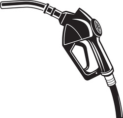  a gas pump nozzle icon illustration