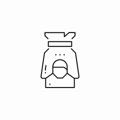 protective shield helmet icon icon sign vector