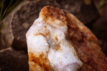 natural stone on a white background