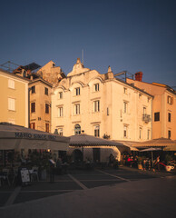 Tartini Square in Piran Old Town, Slovenia