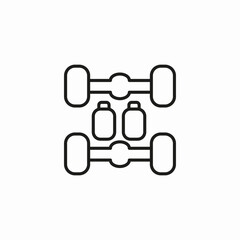 car axle battery icon sign vector