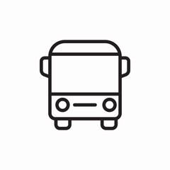 icon vector bus public transportation 