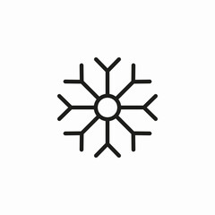 symmetrical snowflake symbol icon sign vector