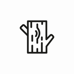tree stump icon sign vector