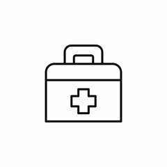 first aid kit icon sign vector
